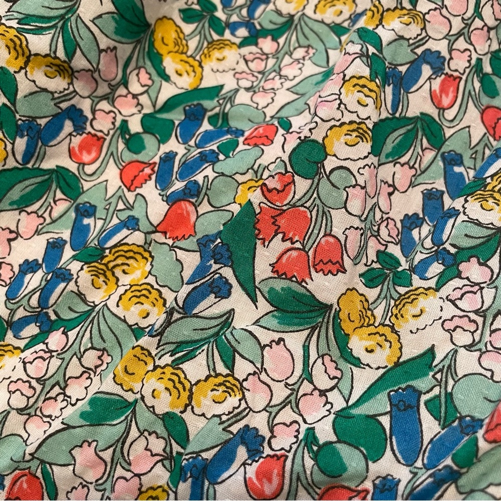 Mini Boden Floral Smocked Sleeveless Dress - Picture 3 of 7